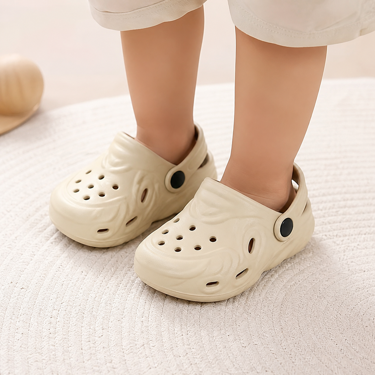 Baby Clogs Sandals Non-Slip Soft Toddler Shoes Breathable Lightweight Kids Slip-On Size 18 (6–12M)