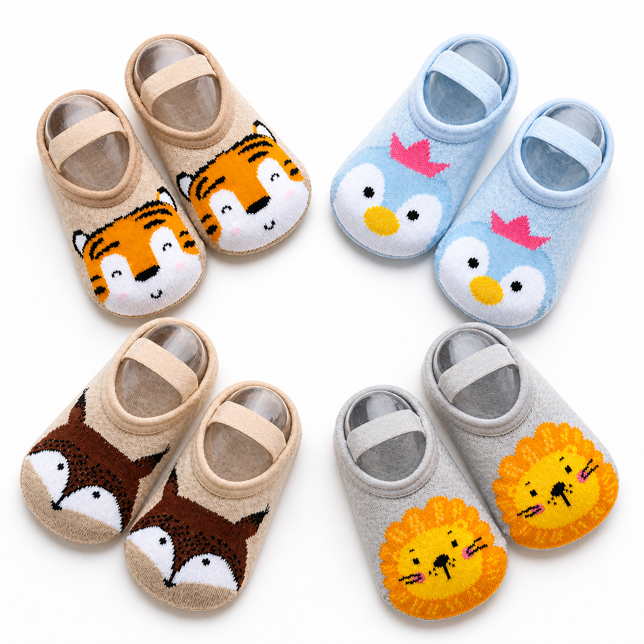 Cute Cartoon Baby Non-Slip Socks | Soft Grip Toddler Socks